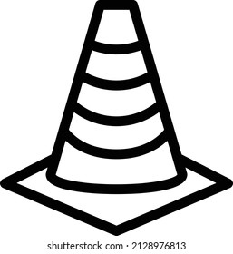 cone Vector illustration on a transparent background. Premium quality symbols. Glyphs  vector icon for concept and graphic design.