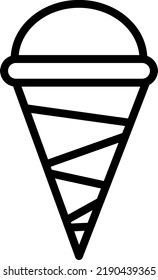 cone  Vector illustration on a transparent background.Premium quality symmbols.Stroke vector icons for concept and graphic design.