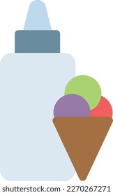cone   Vector illustration on a transparent background. Premium quality symmbols. Line Color vector icons for concept and graphic design.