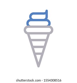 cone vector thin line icon