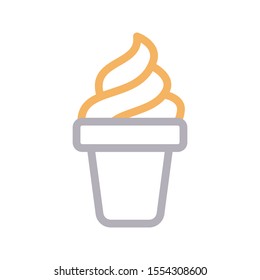 cone vector thin line icon