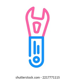 cone wrench color icon vector. cone wrench sign. isolated symbol illustration