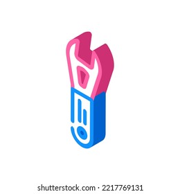 cone wrench isometric icon vector. cone wrench sign. isolated symbol illustration