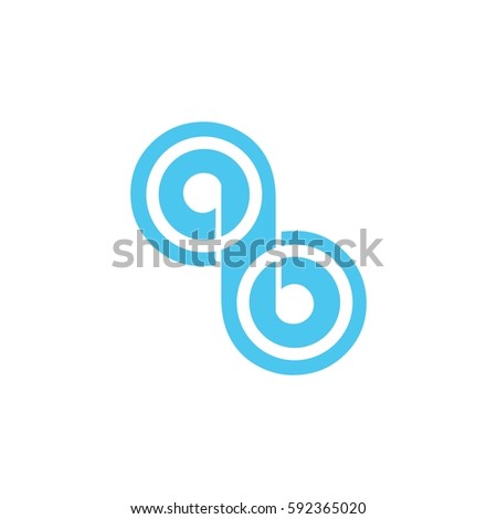 conected circle logo vector