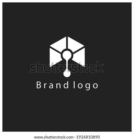 conection brand logo graphic illustration design background vector