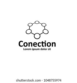 Conection Vector Icon. Can Be Used As Logo Ro Icon