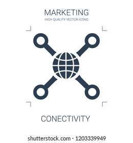 conectivity icon. high quality filled conectivity icon on white background. from marketing collection flat trendy vector conectivity symbol. use for web and mobile