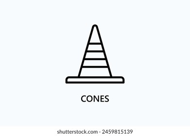 Cones Vector Icon Or Logo Illustration