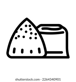 confection chocolate candy food line icon vector. confection chocolate candy food sign. isolated contour symbol black illustration