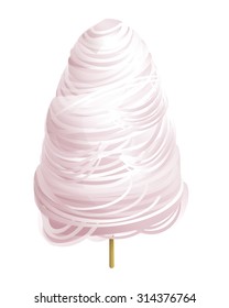 Confection made from sugar syrup with a special unit