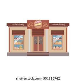 Confectionary Shop Commercial Building Facade Design