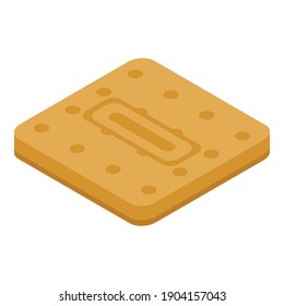 Confectioner cookie icon. Isometric of confectioner cookie vector icon for web design isolated on white background