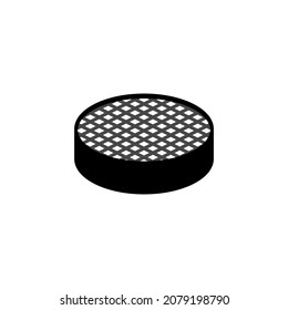 Confectioner sieve icon. Isometric of confectioner sieve vector icon for web design isolated on white background