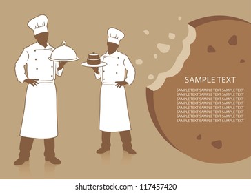 Confectionery background - vector illustration
