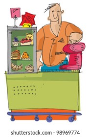 confectionery - cartoon