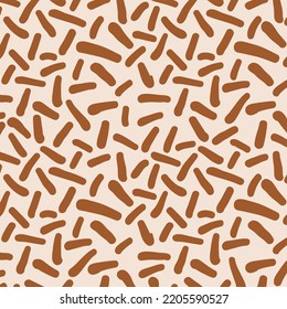 Confectionery Chocolate Candy Sprinkles Pattern Vector Illustration