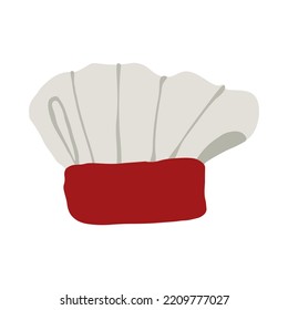 Confectionery christmas hat isolated on white background