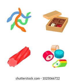 Confectionery color vector icons