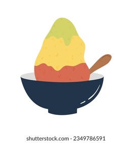 Confectionery and desserts. Sweet Dessert Hand-Drawn Illustration. Cute vector sweet baked cupcakes, candy, Ice cream, cakes