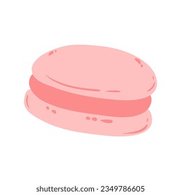 Confectionery and desserts. Sweet Dessert Hand-Drawn Illustration. Cute vector sweet baked cupcakes, candy, Ice cream, cakes