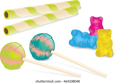 Confectionery Set. Eps10