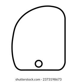 Confectionery spatula on white background