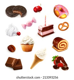 Confectionery, vector set 2