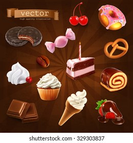 Confectionery, vector set 2