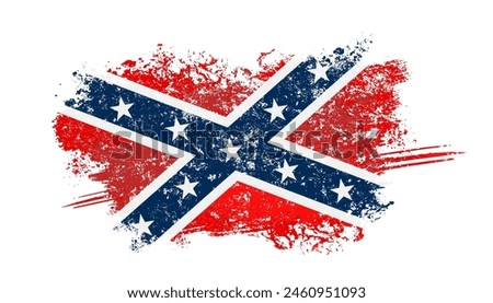 Confederate flag - vector illustration	