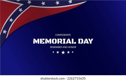 Confederate Memorial Day background design vector illustration. Suitable to use on Confederate Memorial Day event. svg