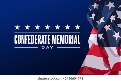 Confederate Memorial Day Holiday Concept