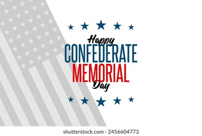 Confederate Memorial Day Holiday Concept