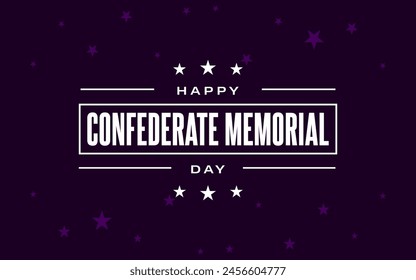 Confederate Memorial Day Holiday Concept