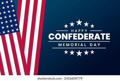 Confederate Memorial Day Holiday Concept