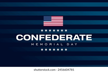 Confederate Memorial Day Holiday Concept