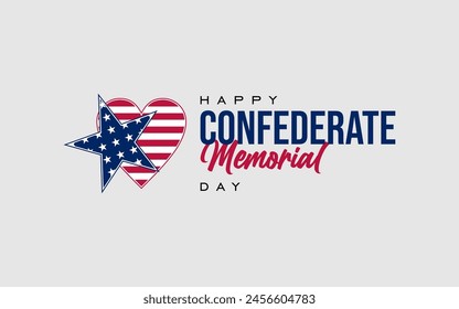 Confederate Memorial Day Holiday Concept