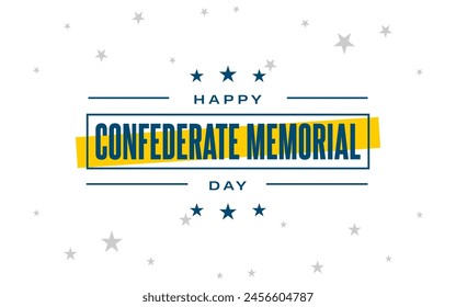 Confederate Memorial Day Holiday Concept