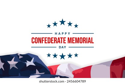 Confederate Memorial Day Holiday Concept