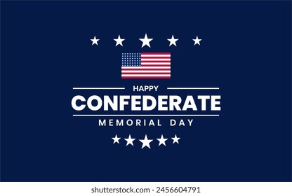 Confederate Memorial Day Holiday Concept