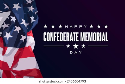 Confederate Memorial Day Holiday Concept