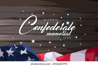 Confederate Memorial Day Holiday Concept