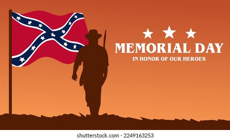 Confederate Memorial Day Honoring All Us Heroes svg