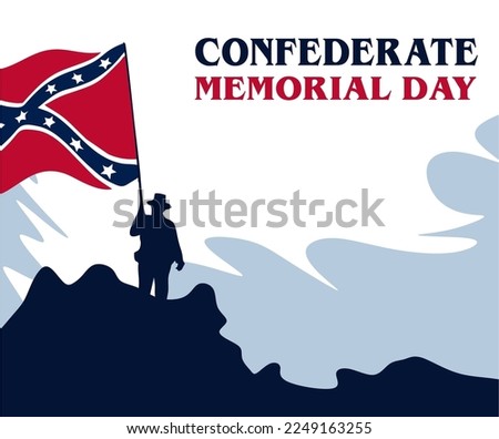 Confederate Memorial Day Honoring All Us Heroes Foto stock © 