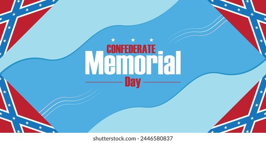 Confederate memorial day white and red text design  svg