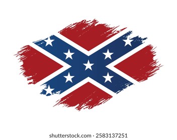 
confederate state us flag grunge