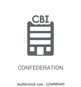 Confederation of British Industry (CBI) icon. Trendy Confederation of British Industry (CBI) logo concept on white background from business collection. Suitable for use on web apps, 