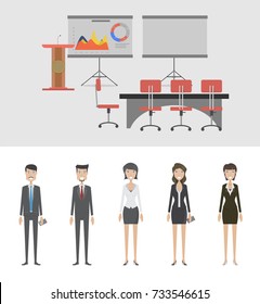 Conference Background and Characters Concept