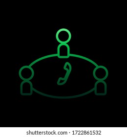 conference call nolan icon. Simple thin line, outline vector of conferencing icons for ui and ux, website or mobile application