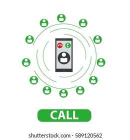 Conference call vector design