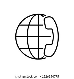 Conference Call Vector Graphics Outline Icon